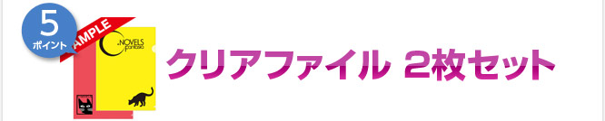 【5ポイント】クリアファイル　2枚セット